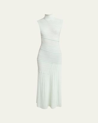 Proenza Schouler Federica Micropleated Knit Dress