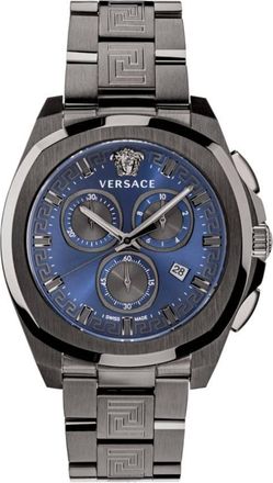 Versace Geo Chrono Quartz Blue Dial Mens Watch VEZ800521