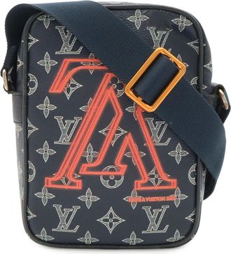 Louis Vuitton Galle Monogram Navy Red Color White Monogram Pochette Shoulder Bag (Pre-Owned)