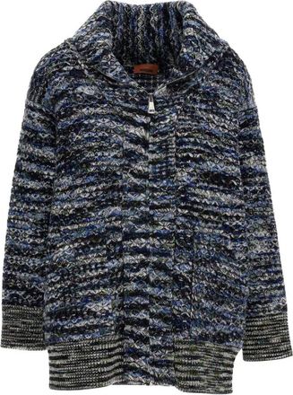 Missoni Maglione Cardigan - Dames - Vesten - Veelkleurig - XS - Wol - Truien & Vesten