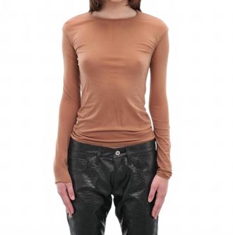 Junya Watanabe Nylon Long Sleeve Shirt In Beige