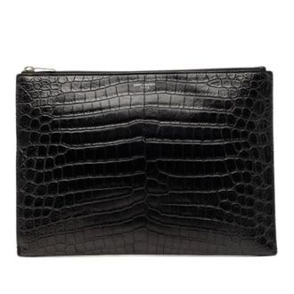 Saint Laurent Pre-owned Leather Clutch - - Pre-owned - Donna - Nero - ONE SIZE