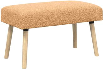 vidaXL Banco Liso Beige 80 X 40 X 46 Cm Boucl&eacute; Vidaxl