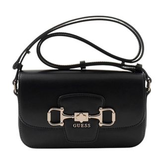 Guess Shoulder Bags, female, Black, Size: ONE SIZE Janie Convertible Xbody Flap