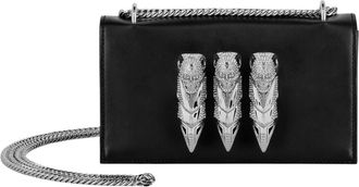 Philipp Plein Claw Clutch - Dames - Schoudertassen - Zwart - ONE Size - Leer - Tassen