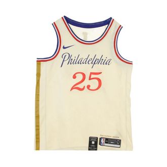 Nike Sportswear, male, Beige, Size: L City Edition Swingman Jersey