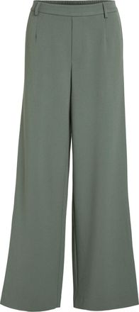 Vila Womens Vivarone Hw Wide Pant-Noos Fabric Trousers, Duck Green, 8