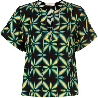 Ulla Johnson Rosie floral-print blouse - women - Viscose - 6 - Black