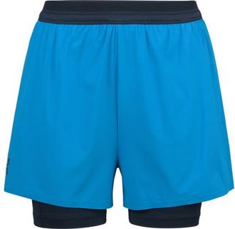 On 3 Performance 2/1 Shorts Laufshorts f&uuml;r Damen | blau