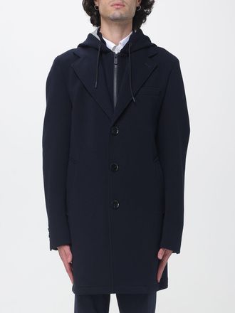 Manuel Ritz Coat Men color Navy