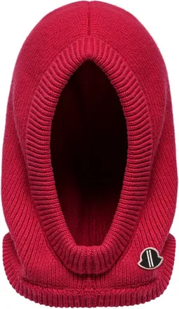 Rick Owens Moncler Wool Jera Hood, Unisex, Red, Size: One Size