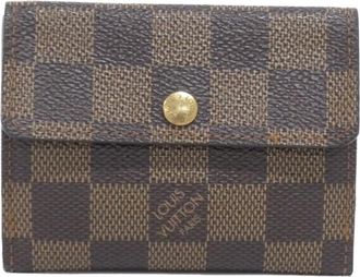Louis Vuitton Ebene Coated Canvas Coin Purse/Coin Case (Pre-Owned)