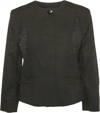 Versace Jeans Couture Colbert met jacquard-patroon - Zwart