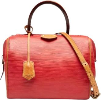 Louis Vuitton Pre-owned Doc BB - Dames - Vintage Handtas - Rood - ONE Size - Leer - Vintage