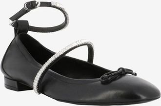 Stuart Weitzman Nappalederballerinas mit Riemchen Stefanie