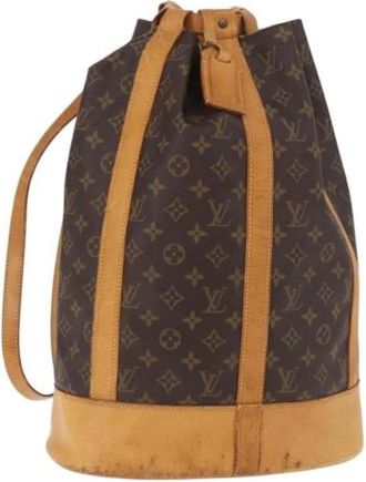 Louis Vuitton Pre-owned Randonnee GM Bucket Bag - Dames - Vintage Tas - Bruin - ONE Size - Leer - Vintage