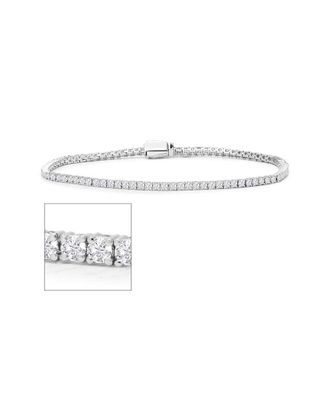 SuperJeweler Superjeweler Silver 5.00 Ct. Tw. Lab-Grown Diamond Bracelet
