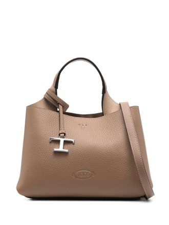 Tod's Leren shopper - Bruin