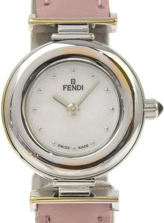 Fendi Pre-owned Watches, female, White, Size: ONE SIZE Pre-owned Stainless Steel Watch
