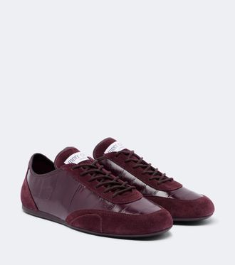 Jimmy Choo London Sunny leather and suede sneakers