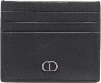Dior Pre-owned Wallets, male, Black, Size: ONE SIZE Pre-owned CD Icon Leather Card Holder