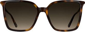 Calvin Klein Womens Modern Butterfly Sunglasses - Open Brown