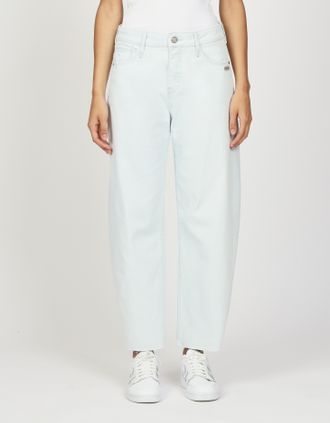 Gang 5-Pocket-Jeans GANG 94IDA, Damen, Gr. 32, N-Gr, blau (ice blau fringes), Denim/Jeans, Obermaterial: 90% Baumwolle, 8% Polyester, 2% Elasthan, Ballonfo