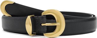 Madewell Wide Lucie Belt Womens Belts True Black : 2XL, Leather