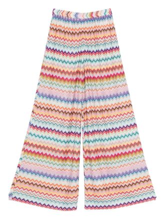 Missoni zigzag palazzo pants - Beige