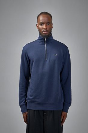 Denham Scissor Half Zip Navy Blazer - Regular Fit