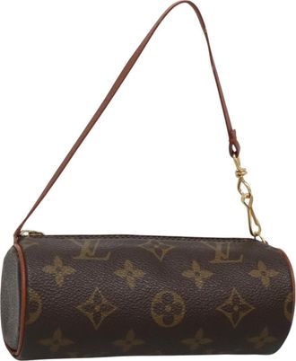 Louis Vuitton Papillon Pochette Monogram Canvas Brown Canvas Bag (Pre-Owned)