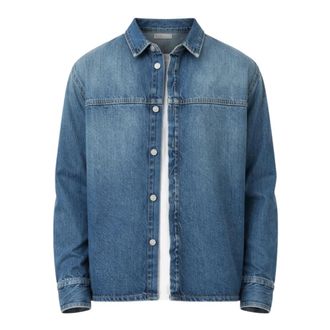 Marcelo Burlon Denim Jackets, male, Blue, Size: XL S6Cmmasi080 T-Shirt