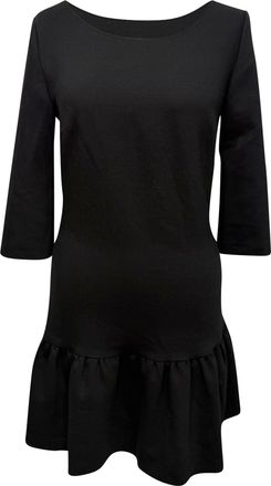 BA&SH Ba & Sh Drop-Waist Mini Dress in Black Wool