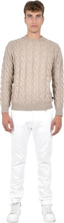 Jacob Cohen Mens Cashmere Sweater Beige