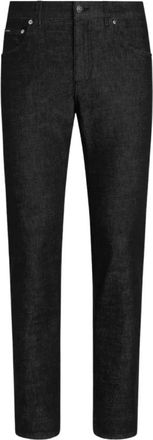 Dolce & Gabbana Jeans Slim-Fit in Denim Stretch - - Jeans - Uomo - Nero - L