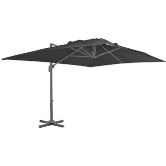 vidaXL Vidaxl - Sombrilla Jard&iacute;n Voladiza Palo De Aluminio Antracita 400x300 Cm