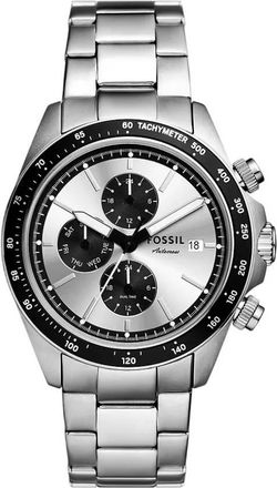 Fossil Autocross Multifunction Quartz Silver Dial Mens Watch FS6124