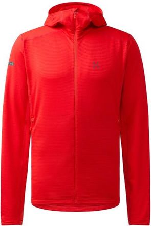 Hagl&ouml;fs L.I.M Mid Multi II Hood Fleecejacke f&uuml;r Herren | rot