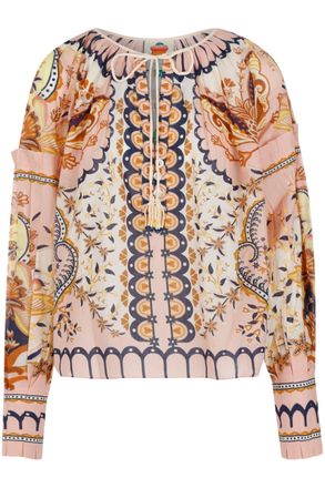 Farm Rio Farm Rio Womens Jaipur Beige Blouse