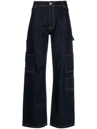 Halfboy Jeans dritti a vita alta - Blu