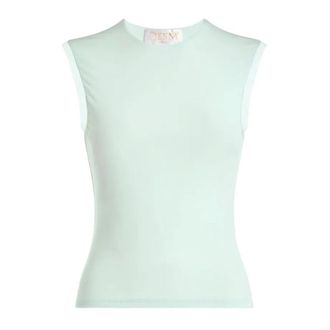 Genny Sleeveless Tops, female, Green, Size: 2XS Sleeveless Top