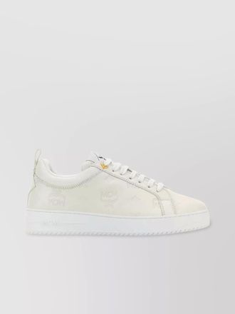 MCM leather low-top sneakers pull tab sole