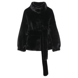 Bully Cappotto in ecopelliccia - - Jackets - Donna - Nero - M