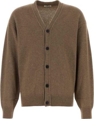 Auralee Brown Cashmere Cardigan