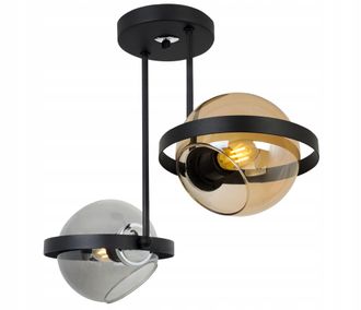 OEM L&aacute;mpara Colgante Moderna Con Anillo De Vidrio Mix