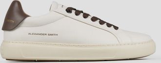 Alexander Smith Soho Man in soft white leather with brown back and laces