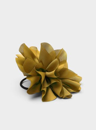 Simons Womens Large fabric flower hair tie