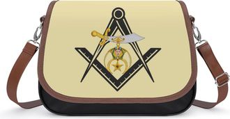 Generic Shriners Symbol Small Womens Crossbody Bags Shoulder Handbag with Adjustable Strap for Travel