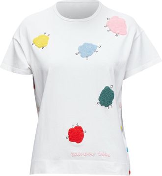 Mira Mikati Rainbow Tribe Tufted Sheep Button Side Short Sleeve Tshirt