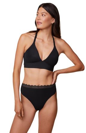 Harper Wilde Bliss Lace Halterneck Bralette in Black at Nordstrom, Size Xx-Large